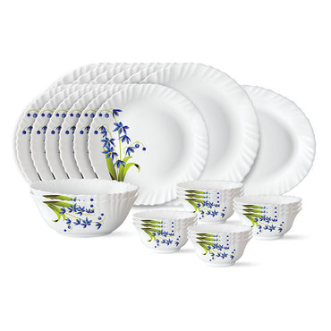Larah by Borosil Lavender Dinner Set, 19 pc