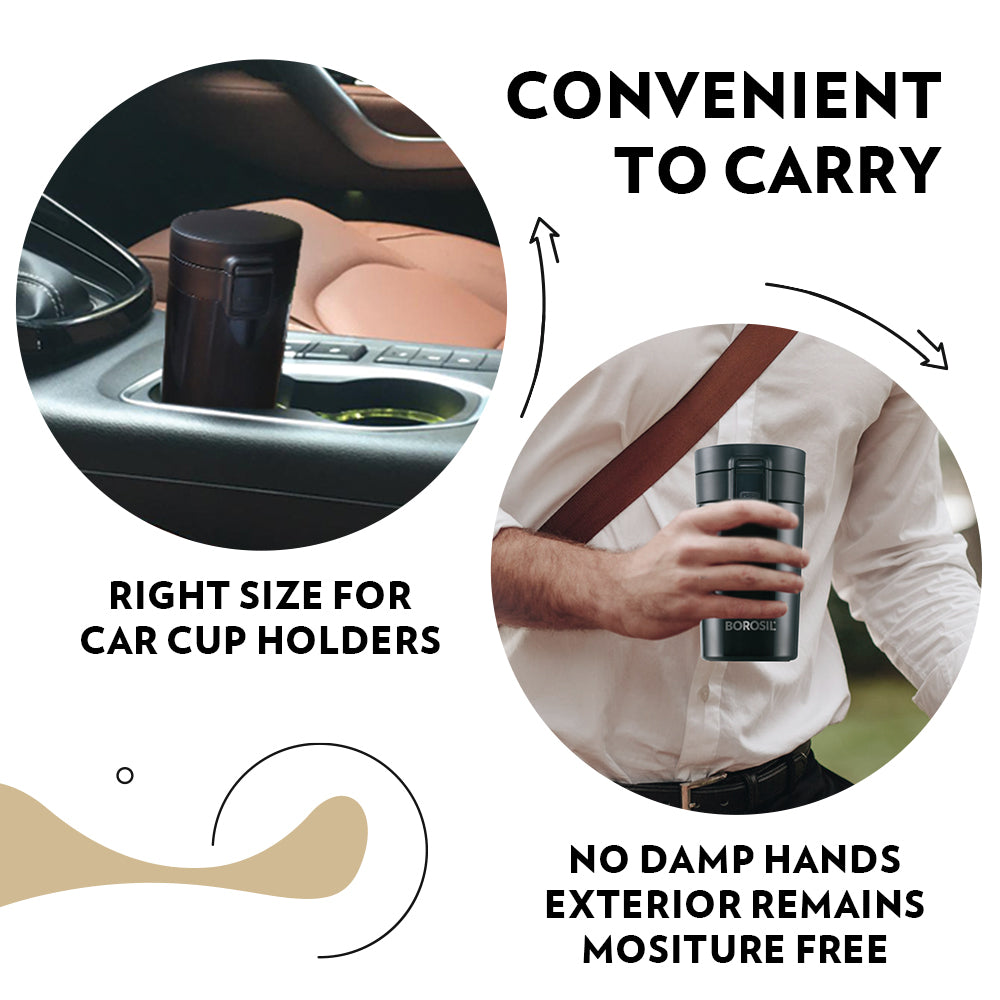 Borosil Coffeemate Insulated Mug, 300ml