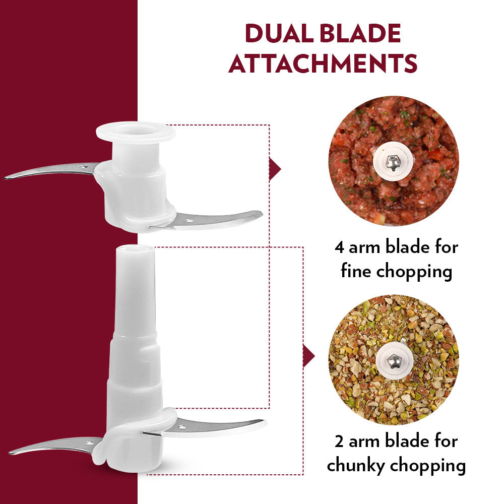 Borosil Chef Delite Chopper with Dual Blade