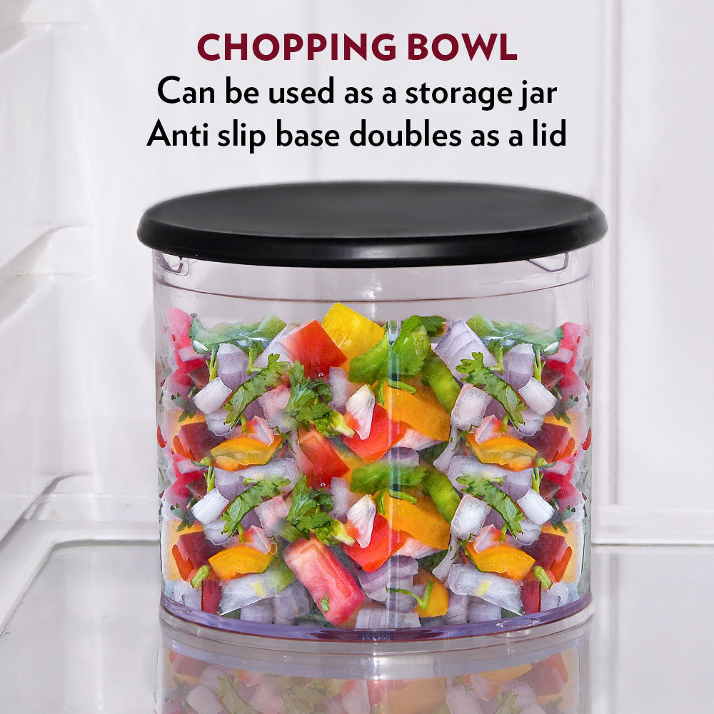 Borosil Chef Delite Chopper with Dual Blade