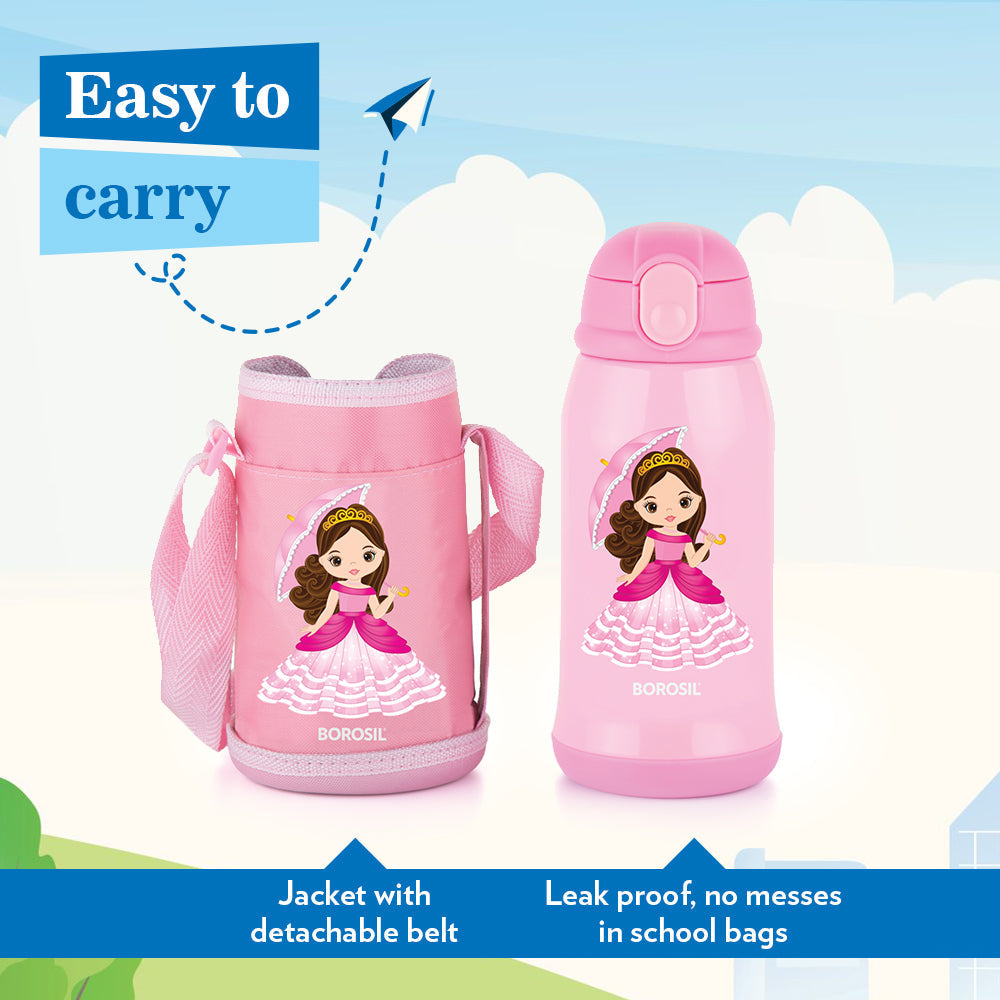 Borosil Princess Kids Sipper, 500ml