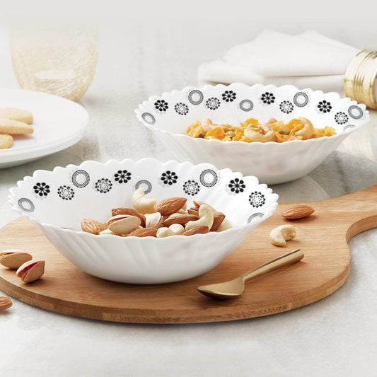 Larah by Borosil Universe Multipurpose Bowl, 2 pc Set