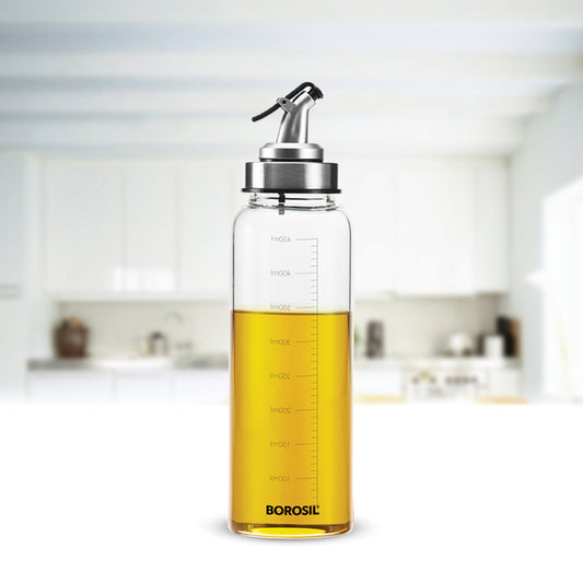 Borosil Oil Dispenser Bottle, Medium, 500ml