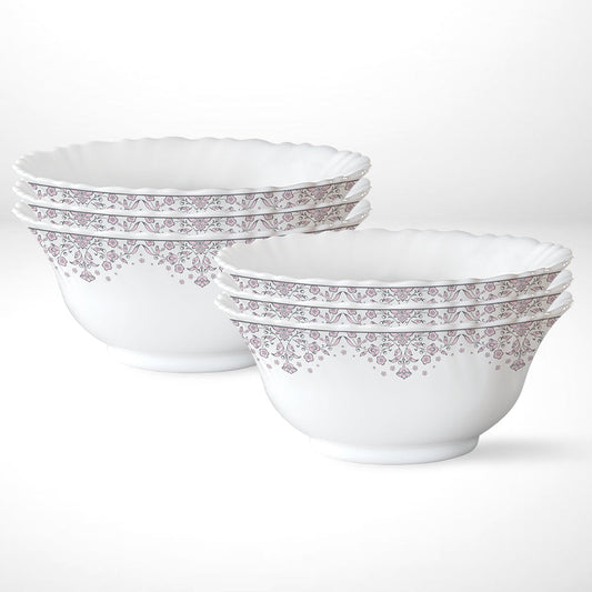 Larah by Borosil Lark Soup Bowl Set, 6 pc