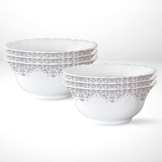 Larah by Borosil Lark Veg Bowl Set, 6 pc
