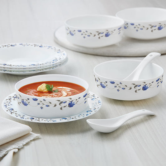 Larah by Borosil Helena Soup Bowl w Saucer Set