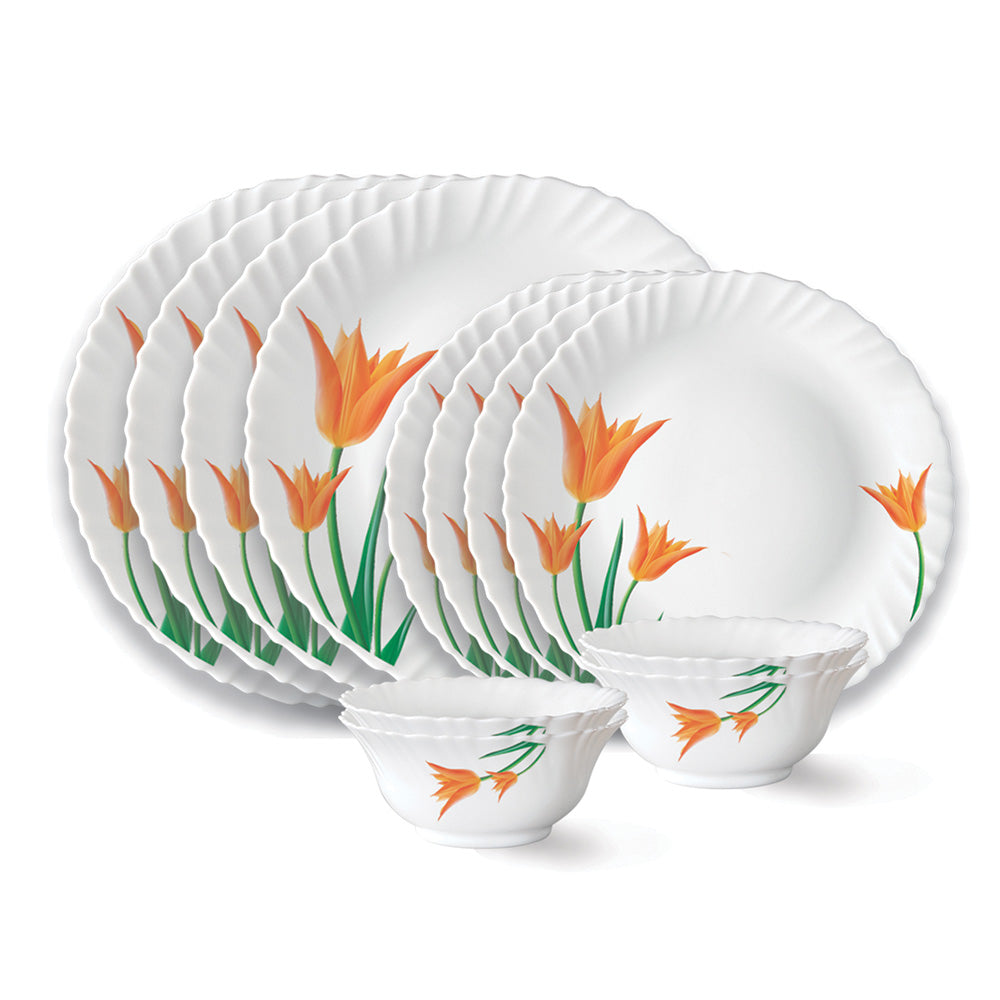Larah by Borosil Firefly Dinner Set, 37 pc