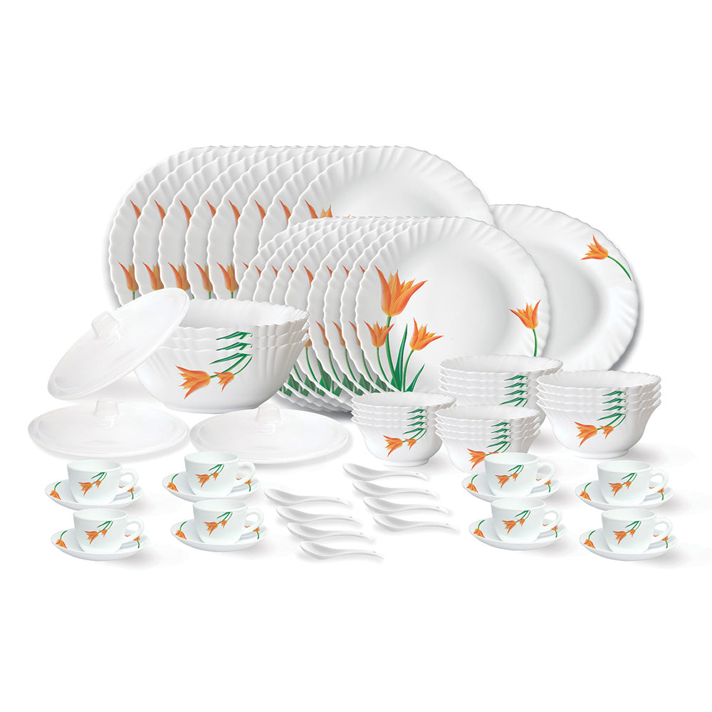 Larah by Borosil Firefly Dinner Set, 37 pc