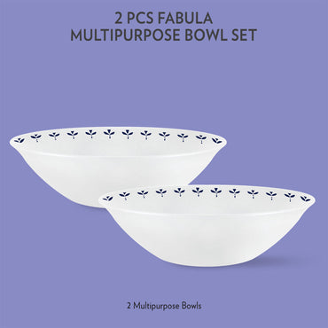 Larah by Borosil Fabula Multipurpose Bowl, 2 pc Set