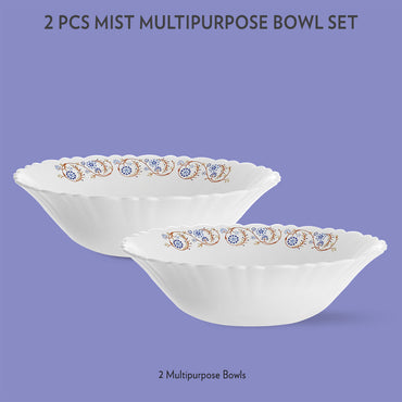 Larah by Borosil Mist Multipurpose Bowl, 4 pc Set