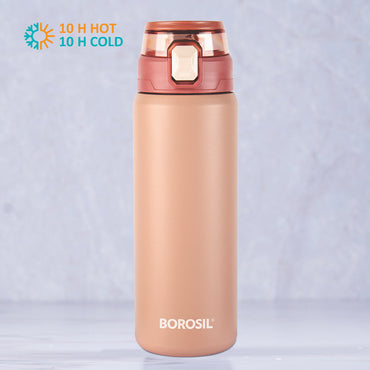 Aquasport Insulated Bottle, 600 ml, Peach-Personalise