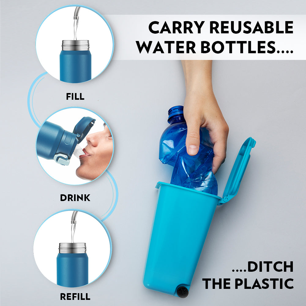 Aquasport Insulated Bottle, 800 ml, Blue-Personalise