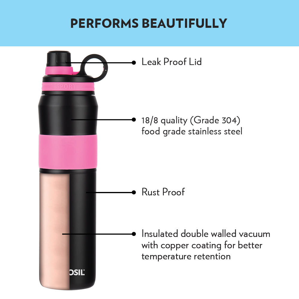 Borosil ThirstBurst Fuchsia, Personalise, 800ml