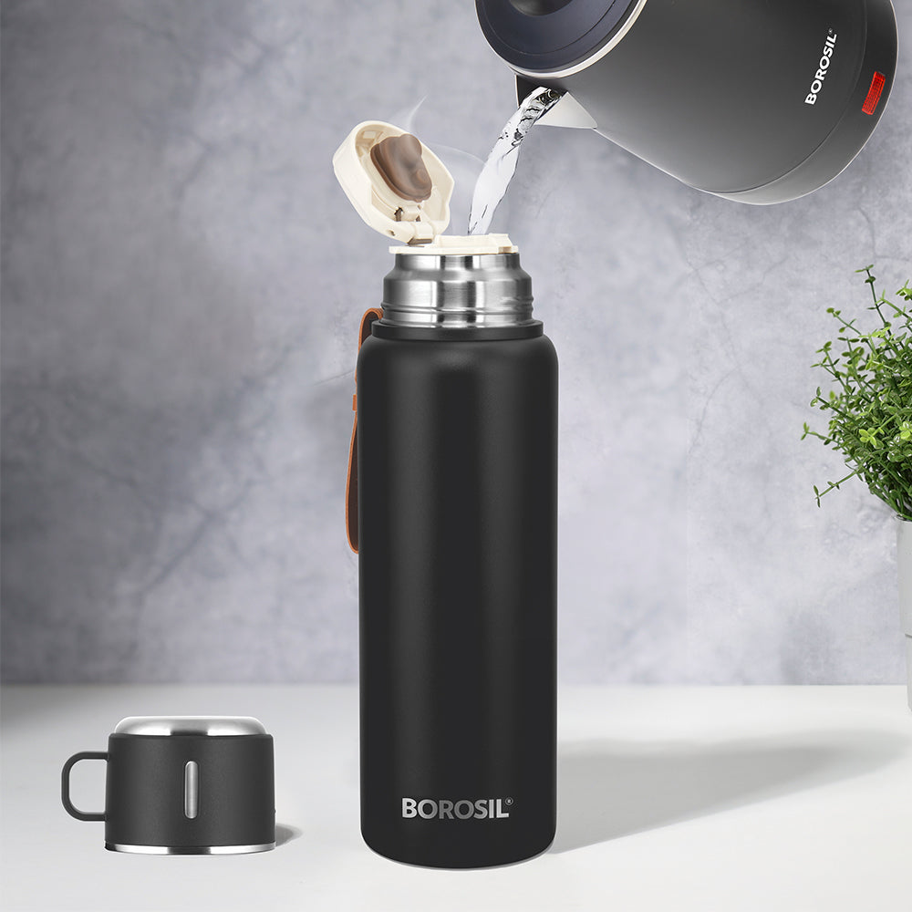 Cruise Insulated Bottle Personalise, Black, 900ml