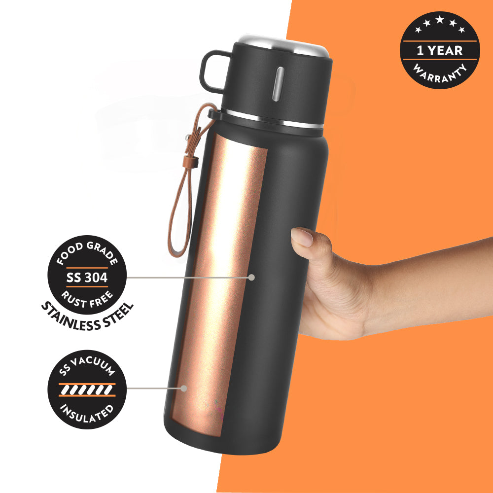 Cruise Insulated Bottle Personalise, Black, 900ml