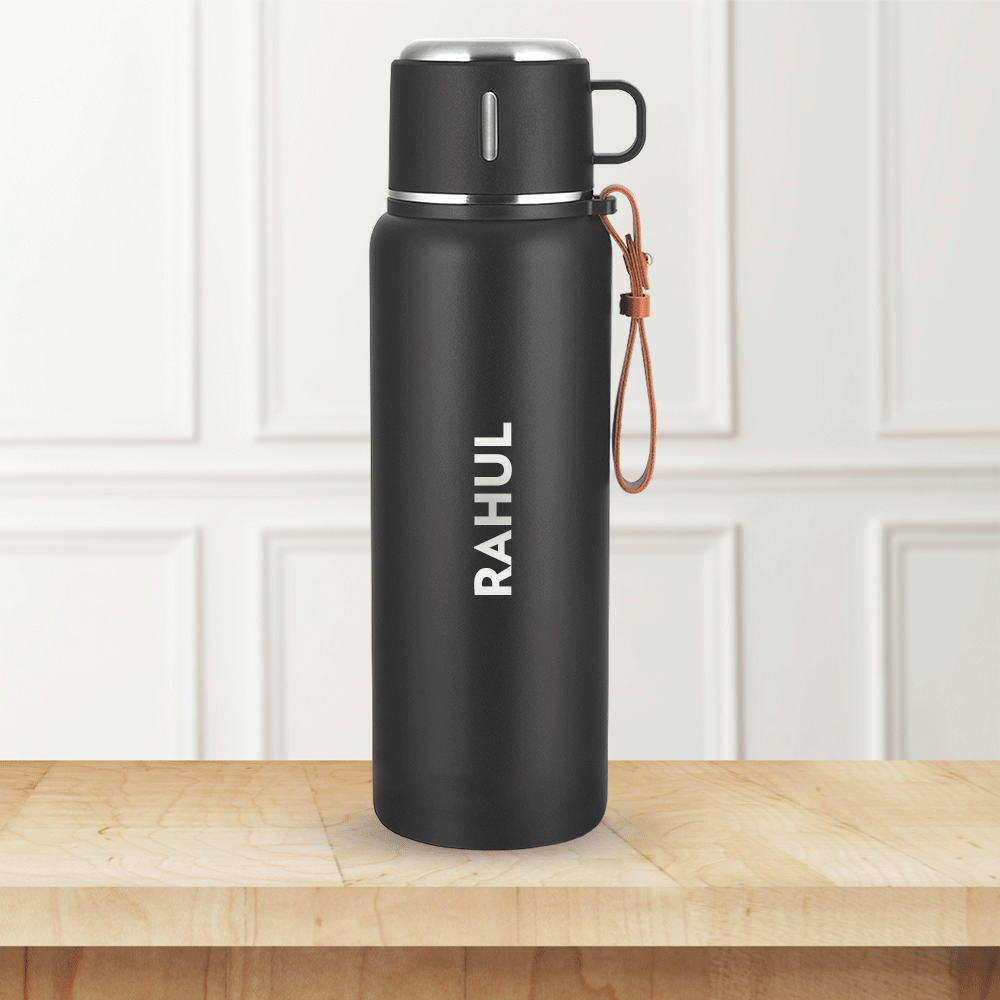 Cruise Insulated Bottle Personalise, Black, 900ml