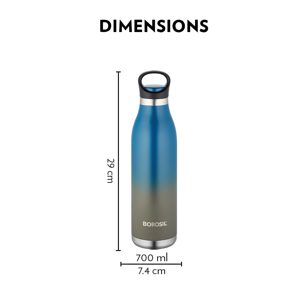 Borosil ColourCrush Blue, 700ml