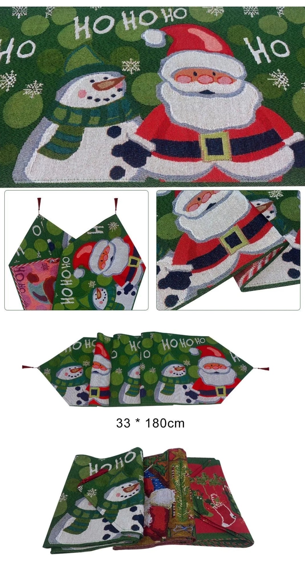 Christmas Table Runner Dining Table Decoration
