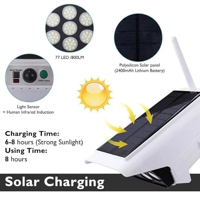 Camera Shape Solar Motion Sensor Light